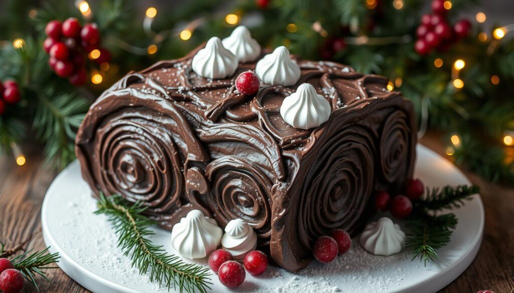 Yule Log Cake (Bûche de Noël)