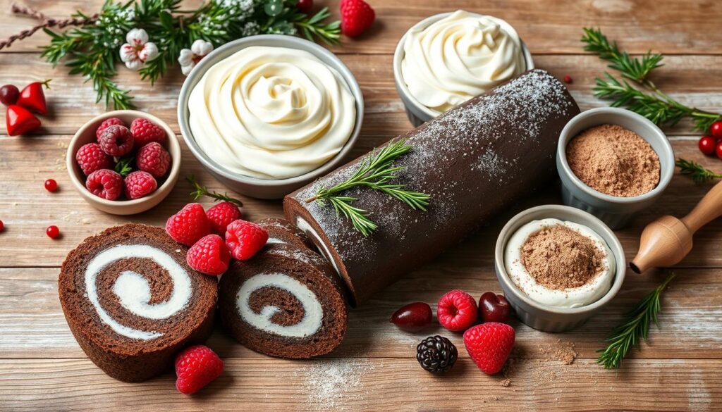 bûche de noël ingredients