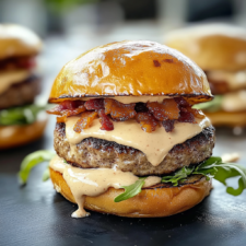 Smash Burgers with Baconnaise Sauce